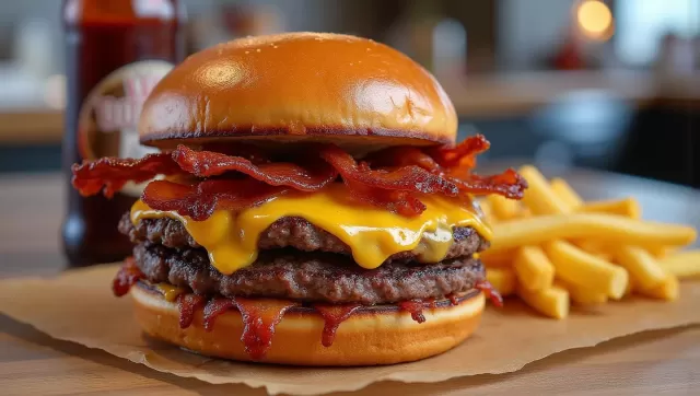 Bacon Cheeseburger Battle: Top Chains Sizzle with Flavor
